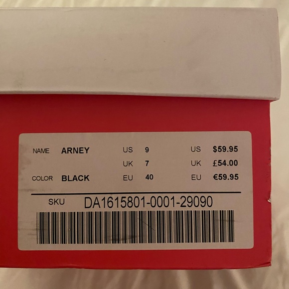 Just Fab Arney black faux leather sandal, NIB - Picture 6 of 6